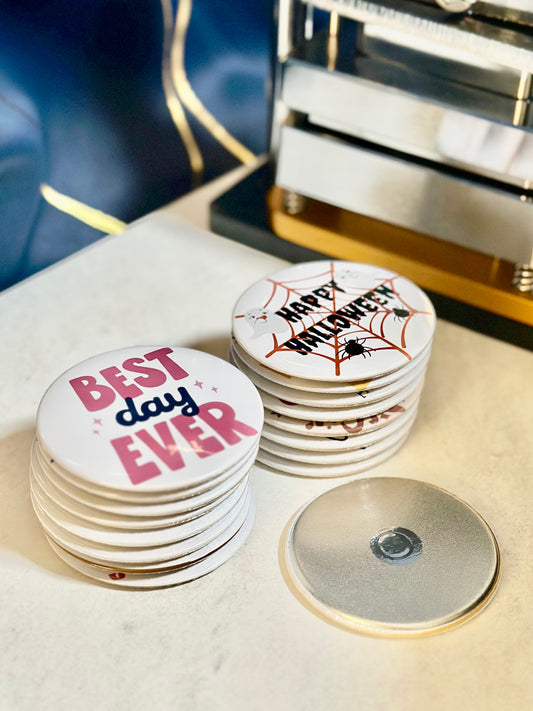 Custom Photo Fridge Magnet (3x3” Round) Personalized Picture Magnet | Wedding Favors, Party Souvenirs, Birthday Keepsake Gift