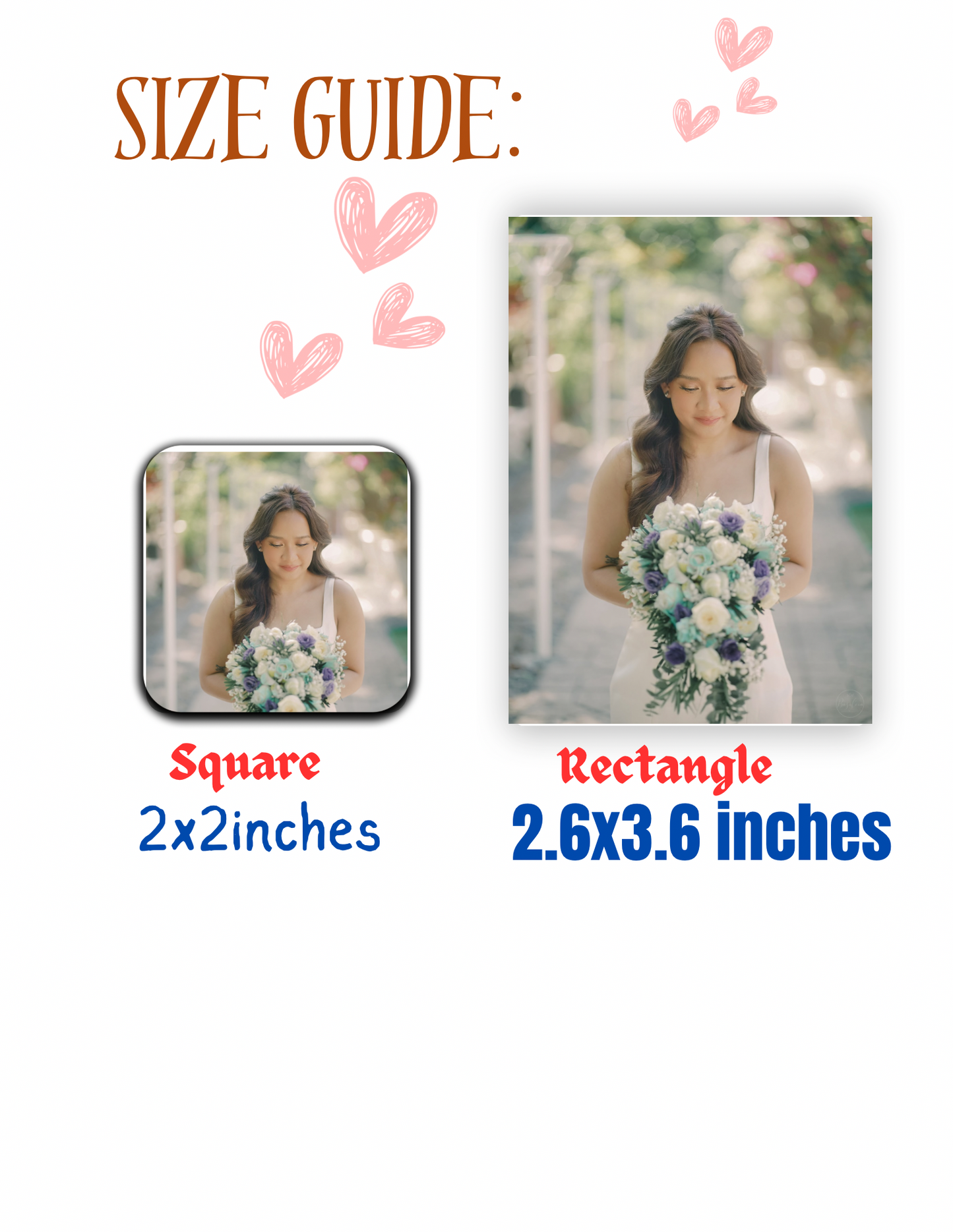 Custom Photo Fridge Magnet (2.6x3.6” XL rectangular magnet) Personalized Picture Magnet | Wedding Favors, Party Souvenirs, Birthday Keepsake Gift