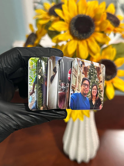 Custom Photo Fridge Magnet (2x2” square) Personalized Picture Magnet | Wedding Favors, Party Souvenirs, Birthday Keepsake Gift