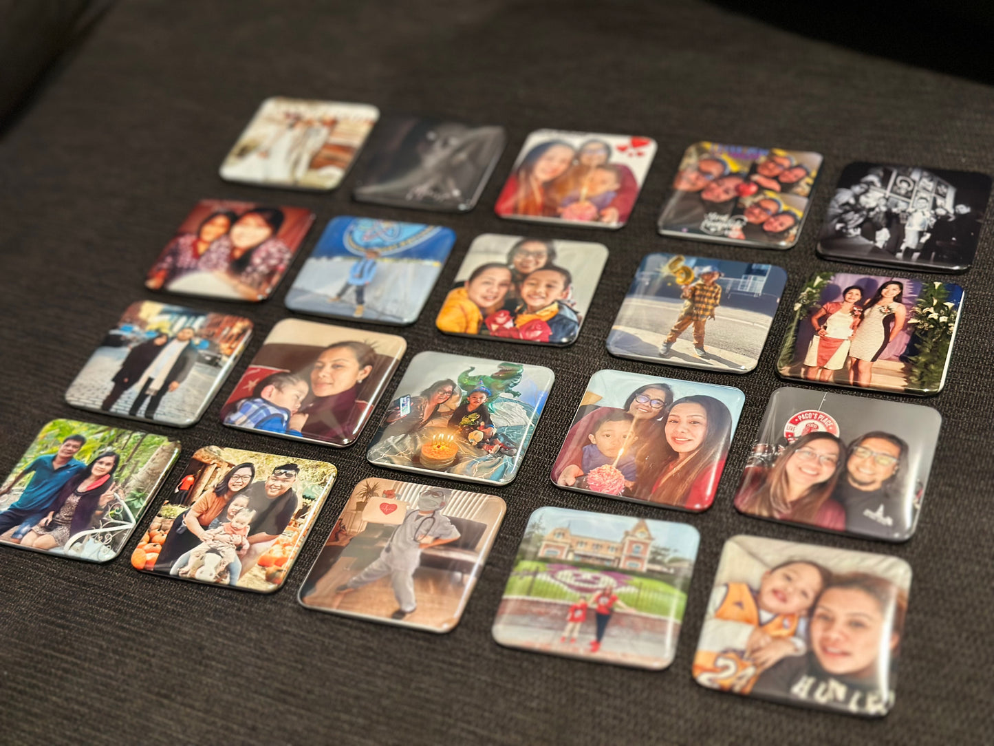 Custom Photo Fridge Magnet (2x2” square) Personalized Picture Magnet | Wedding Favors, Party Souvenirs, Birthday Keepsake Gift