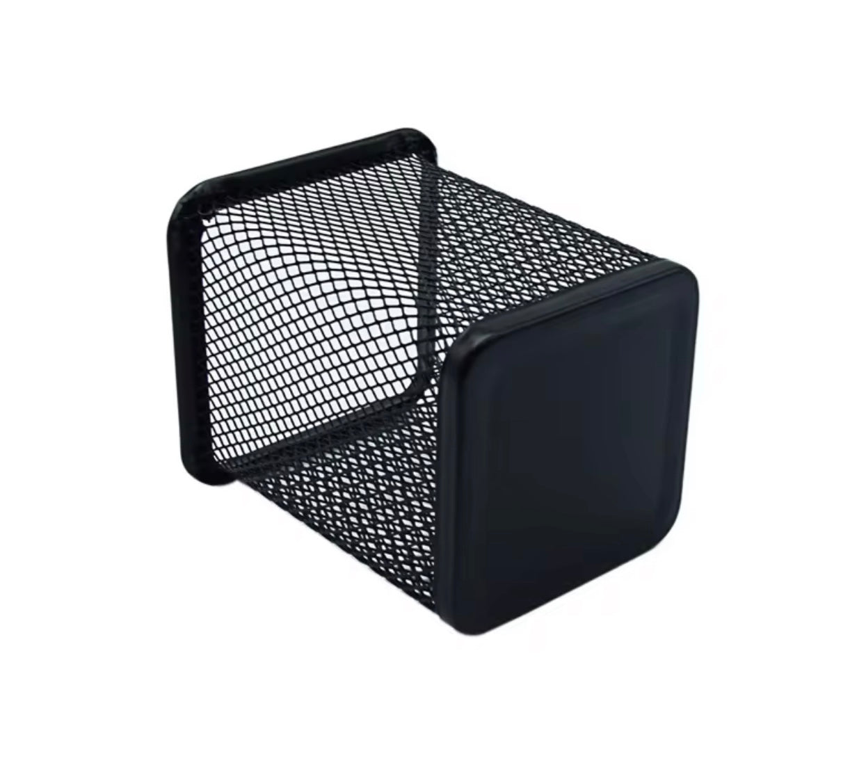 Mesh Pen Holder with Custom Photo magnet (2x2") - Personalized Desk organizer