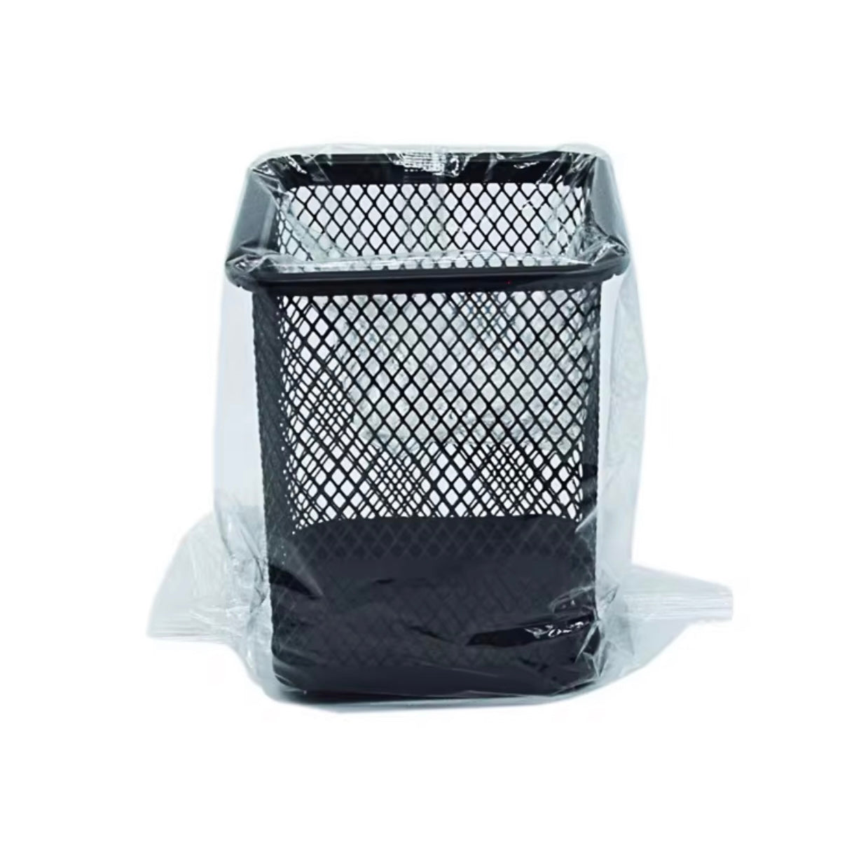 Mesh Pen Holder with Custom Photo magnet (2x2") - Personalized Desk organizer