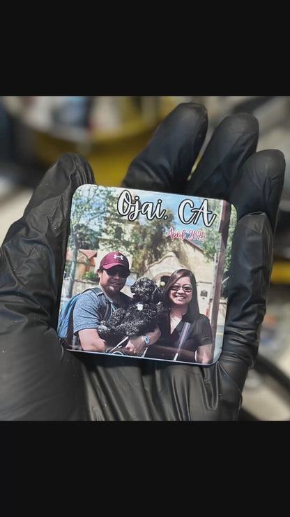 Custom Photo Fridge Magnet (2x2” square) Personalized Picture Magnet | Wedding Favors, Party Souvenirs, Birthday Keepsake Gift