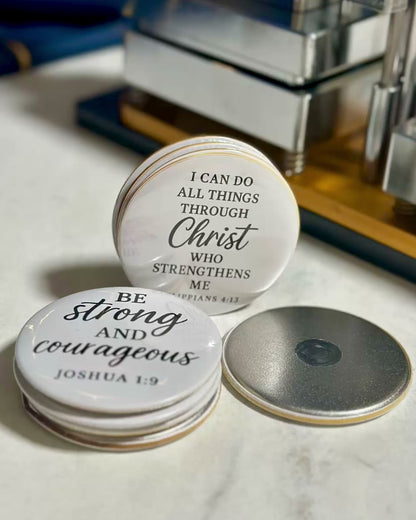 Bible Verse Magnets Set of 12– Christian Scripture Refrigerator Magnets, Inspirational Gifts, Religious Home Decor, Faith Keepsakes